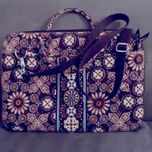 Vera Bradley portfolio Laptop bag with shoulder strap